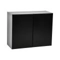 30" x 24" Wall Cabinet-Double Door-Grey Black