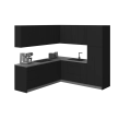 Kitchen Urban Collection Black & Gray Color Base Size 8x8Ft Wide Black