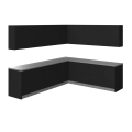 Kitchen Modern Collection Gray Color Base Size 10x8,5Ft Wide Black