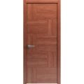 Modern Wood Interior Door with Hardware | Riviera 9015 Walnut | Single Panel Frame Trims | Bathroom Bedroom Sturdy Doors - 16" x 78" Hazelnut
