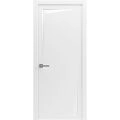Modern Wood Interior Door with Hardware | Riviera 9016 Painted White | Single Panel Frame Trims | Bathroom Bedroom Sturdy Doors - 16" x 78" White