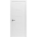 Modern Wood Interior Door with Hardware | Riviera 9017 Painted White 30" x 96" | Single Panel Frame Trims | Bathroom Bedroom Sturdy Doors White