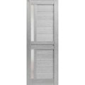 Slab Barn Door Panel Frosted Glass | Veregio 7288 Light Grey Oak | Sturdy Finished Doors | Pocket Closet Sliding-42" x 96" Light Grey Oak