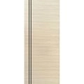 Slab Barn Door Panel | Planum 0016 Walnut and Aluminum Strips | Sturdy Finished Flush Modern Doors | Pocket Closet Sliding Natural Veneer