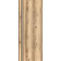 Slab Barn Door Panel | Planum 0016 Walnut and Aluminum Strips | Sturdy Finished Flush Modern Doors | Pocket Closet Sliding Oak