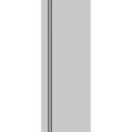 Slab Barn Door Panel | Planum 0016 Walnut and Aluminum Strips | Sturdy Finished Flush Modern Doors | Pocket Closet Sliding Matte Grey