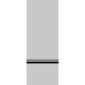 Slab Barn Door Panel | Planum 0012 Ginger Ash and Aluminum Strips | Sturdy Finished Doors | Pocket Closet Sliding-30" x 80" White