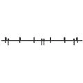 Barn Sliding Hardware Kit Track Rail Set-6.6FT Bypass Barn-Brushed Nickel Black Matte