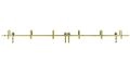 Barn Sliding Hardware Kit Track Rail Set-6.6FT Bypass Barn-Matte Black Gold