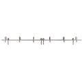 Barn Sliding Hardware Kit Track Rail Set-6.6FT Bypass Barn-Brushed Nickel Brushed Nickel