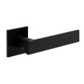 Door Euro Handle ANIK BRILLIANT02 for Magnetic Lock, Black, Passage Black
