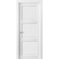 Pantry Kitchen 3-Panels Door with Hardware | Lucia 2661 White Silk | Single Panel Frame Trims | Bathroom Bedroom Sturdy Doors -32" x 84" White