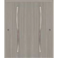 Sliding Closet Bypass Doors 72 x 96 inches | BASIC 3002 Walnut Franko | Rails Hardware Set | Wood Solid Bedroom Wardrobe Doors Oak Franko