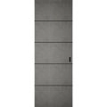 Hidden Barn | Planum 0015 Ginger Ash | Sturdy Finished Doors | Magic Concealed Sliding Set 32" x 96" Concrete