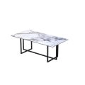 Coffe Table ROME 47x23x23 BLACK GLASS Loreal Blue