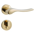 Door Euro Handle MIAMI for Magnetic Lock, Gold, Passage Gold