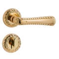 Door Euro Handle VERONA for Magnetic Lock, Bronze, Passage Gold