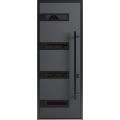 Front Exterior Prehung Steel Door / Ronex 0131 Grey 96" / Entry Metal Modern Painted W36" x H96" Left hand Inswing Gray