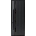 Front Exterior Prehung Steel Door / Ronex 0144 Grey 96" / Entry Metal Modern Painted W36" x H96" Right hand Inswing Gray