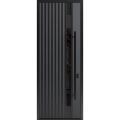 Front Exterior Prehung Steel Door / Ronex 0144 Grey 96" / Entry Metal Modern Painted W36" x H96" Left hand Inswing Gray