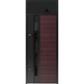 Front Exterior Prehung Steel Door / Ronex 0162 Red Oak 96" / Transom Window Sidelite / Entry Metal Modern Painted W36" x H96+16" Right hand Inswing Red Oak