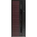 Front Exterior Prehung Steel Door / Ronex 0162 Red Oak 96" / Entry Metal Modern Painted W36" x H96" Left hand Inswing Red Oak