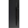 Front Exterior Prehung Steel Door / Dekton 0163 Ardesia Nero 96”/ Entry Metal Modern Painted W36" x H96" Left hand Inswing Ardesia Nero