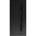 Front Exterior Prehung Steel Door / Dekton 0163 Ardesia Nero / Entry Metal Modern Painted W36" x H80" Left hand Inswing Ardesia Nero