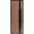 Front Exterior Prehung Steel Door / Ronex 1033 Teak 96" / Entry Metal Modern Painted W36" x H96" Left hand Inswing Oak