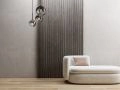 Sartodoors Matte Black Contemporary Decorative Wall Panels Wood Slat Ensemble - Pack of 8 Nebraska Grey