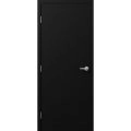 Firerated 90 Min Interior Door | 1888 Matte Black | Single Flush Panel Metal Frame Handle 30" x 80" Right-hand Inswing Black Matte