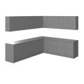 Kitchen Modern Collection Gray Color Base Size 10x8,5Ft Wide Gray