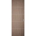 Hidden Barn | Planum 0020 Ginger Ash | Sturdy Finished Flush Modern Doors | Magic Concealed Sliding Set 30" x 80" Grey Oak
