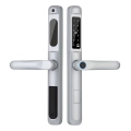 Smart FingerPrint Handle and Lock for Metal-Plastic Upvc Door Silver