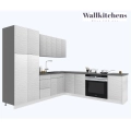Kitchen Sofi Collection White Color 3D Surface Base Size 9Ft Wide White