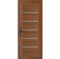 Front Exterior Prehung Metal-Plastic Door | Manux 8415 Antracite Grey | Office Commercial and Residential Doors Entrance Patio Garage W30" x H80" Right hand Inswing Walnut