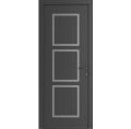 Front Exterior Prehung Metal-Plastic Door | Manux 8661 Matte Black | Office Commercial and Residential Doors Entrance Patio Garage W36" x H80" Left hand Inswing Antracite