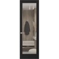 Hidden Door | Lucia 2166 Matte Black Concealed Metal Frame 18" x 80" Right-hand Inswing Black Matte