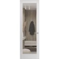 Hidden Door | Lucia 2166 White Silk Concealed Metal Frame 18" x 80" Left-hand Inswing White Silk