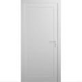Front Exterior Prehung Metal-Plastic Door | Manux 8111 Walnut | Office Commercial and Residential Doors Entrance Patio Garage W36" x H80" Left hand Inswing White
