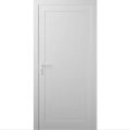Front Exterior Prehung Metal-Plastic Door | Manux 8111 Walnut | Office Commercial and Residential Doors Entrance Patio Garage W36" x H80" Right hand Inswing White