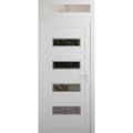 Front Exterior Prehung Metal-Plastic Door | Manux 8113 White Silk | Top Sidelite Transom | Office Commercial and Residential Doors Entrance Patio Garage 36" x 94" (W36" x H80+14") Left hand Inswing White