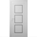 Front Exterior Prehung Metal-Plastic Door | Manux 8661 Antracite Grey | Office Commercial and Residential Doors Entrance Patio Garage W36" x H80" Right hand Inswing White