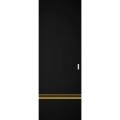 Hidden Barn | Planum 2010 Black Matte | Sturdy Finished Modern Doors | Magic Concealed Sliding Set 32" x 84" Black Matte