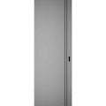 Hidden Barn | Planum 0016 White Silk | Sturdy Finished Doors | Magic Concealed Sliding Set 42" x 80" Matte Grey