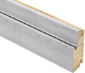 Frame for Interior Doors, Matte Black, For 18x84" Door Nordic White
