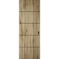 Hidden Barn | Planum 0015 Ginger Ash | Sturdy Finished Doors | Magic Concealed Sliding Set 32" x 96" Oak