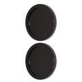 Round Sliding Pocket Closet Bypass Finger Pull - White (pack of 2) Black Matte