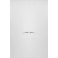Hidden Double Doors | Planum 0010 Primed White with Concealed White Metal Frame 36" x 80" (2* 18x80) Right-hand Inswing Primed White