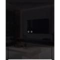 Sliding Double Pocket Doors 64 x 84 inches | Planum 0010 Gloss Black | Kit Rail Hardware | Solid Wood Interior Bedroom Doors Gloss Black